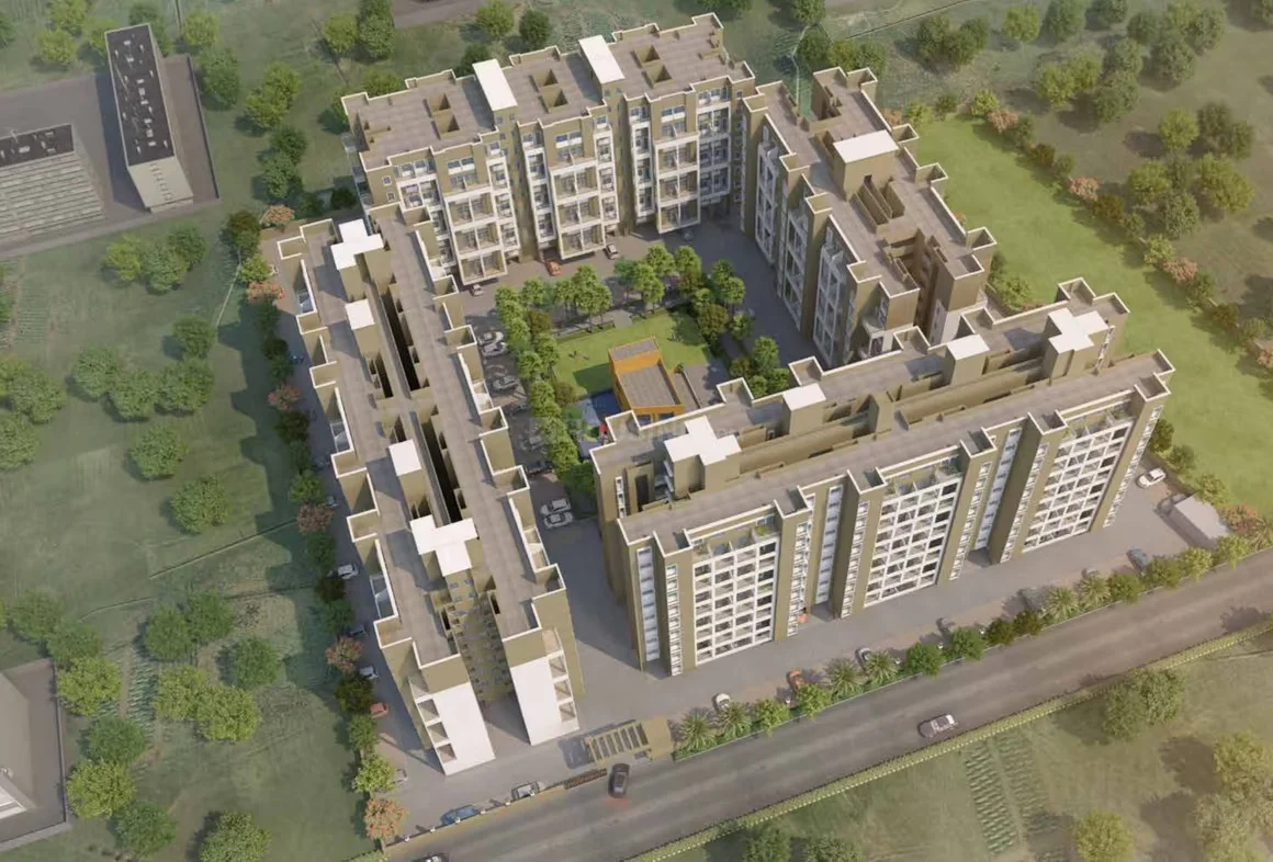 Elegant living space at Rainbow Grace apartments in Pune